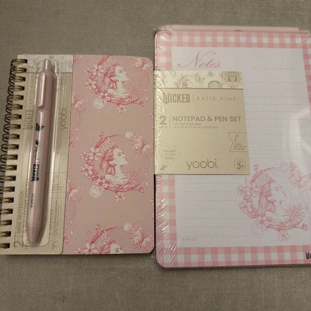 Wicked Limited Édition Yoobi Notepad Pen and Notepad w/ pen: Glinda